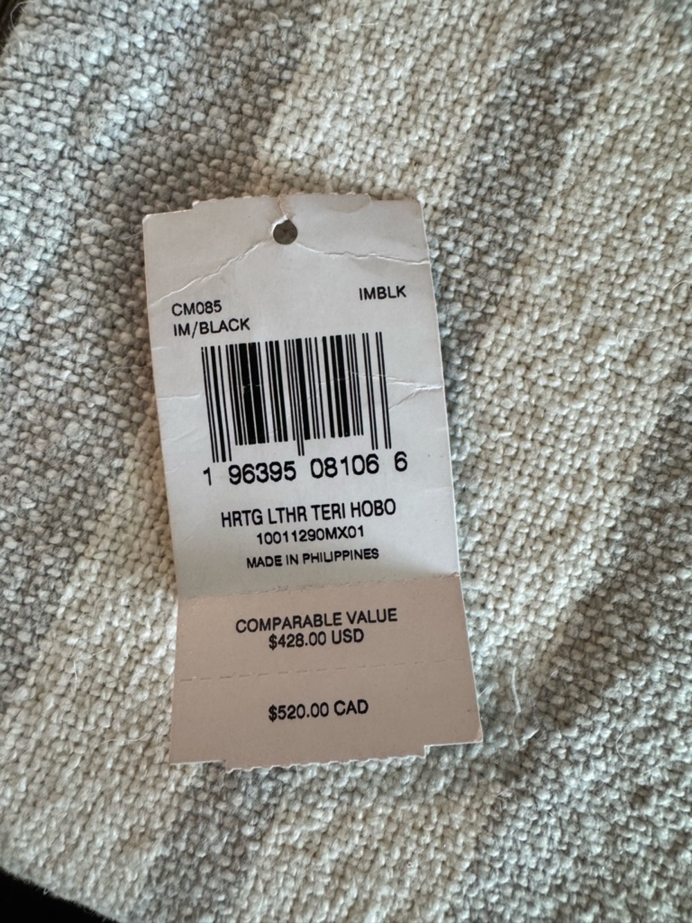 Coach Black Pebbled Leather Hobo Shoulder Bag with Gold Hardware - Picture 6 of 7